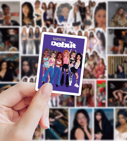 set of katseye stickers