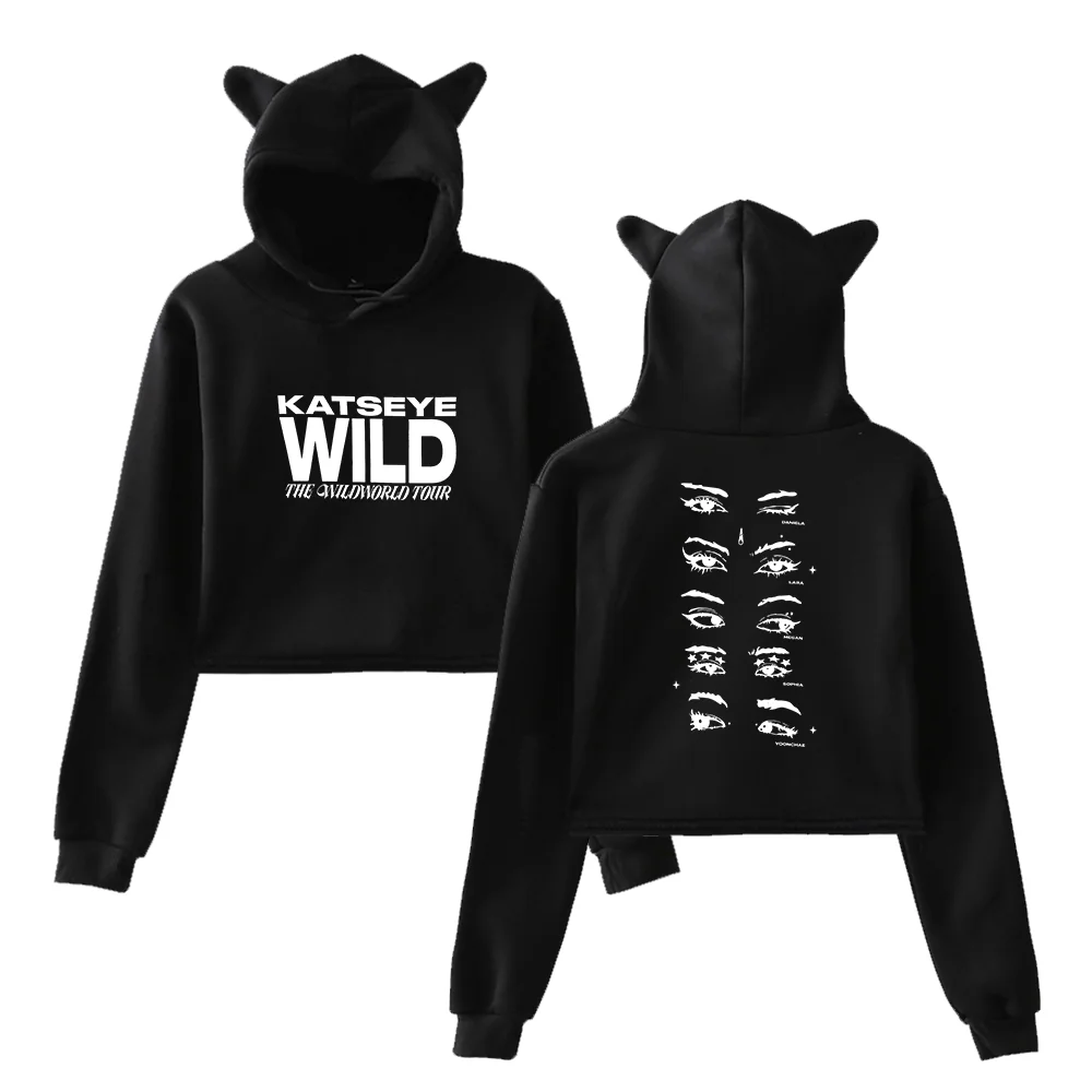 KATSEYE Wild Eyes Cropped Hoodie - Image 2